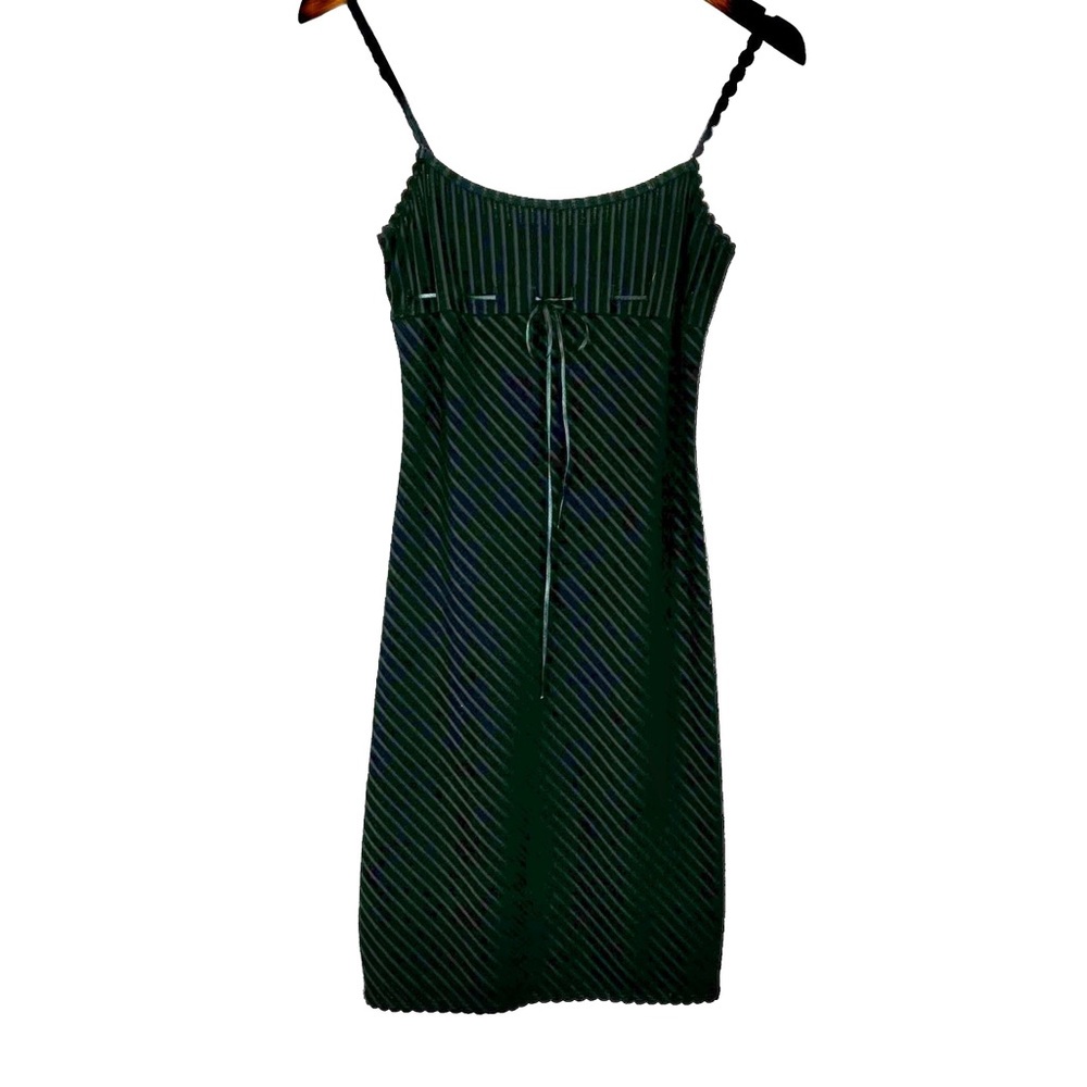 Y2k Vintage Baby Doll Front Tie Black Dress in size Medium